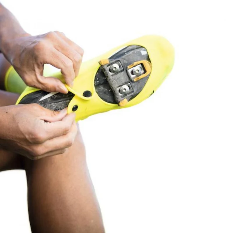 VeloToze Silicone Snap Road Überschuhe M (40,5-42,5) - Neongelb, wind- und wasserdicht