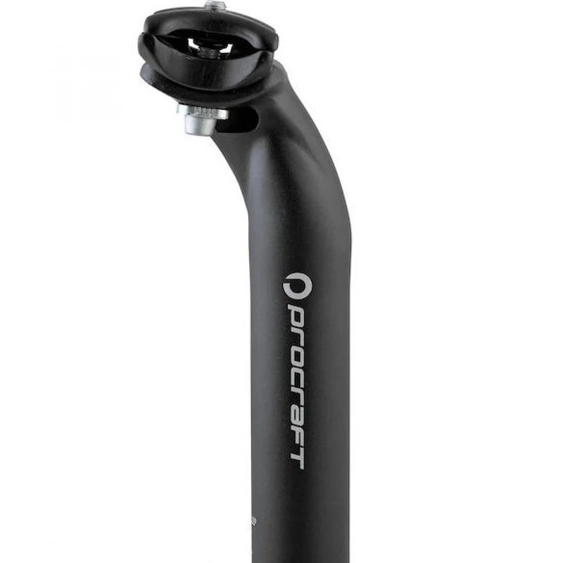 Procraft Sattelstütze Classic 2-Bolt Ø 27,2 x 350 mm Schwarz - robuste, moderne Ausführung