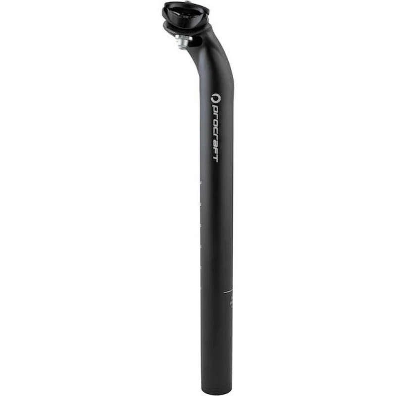 Procraft Sattelstütze Classic 2-Bolt Ø 27,2 x 400 mm Schwarz - robuste Präzisionsstütze