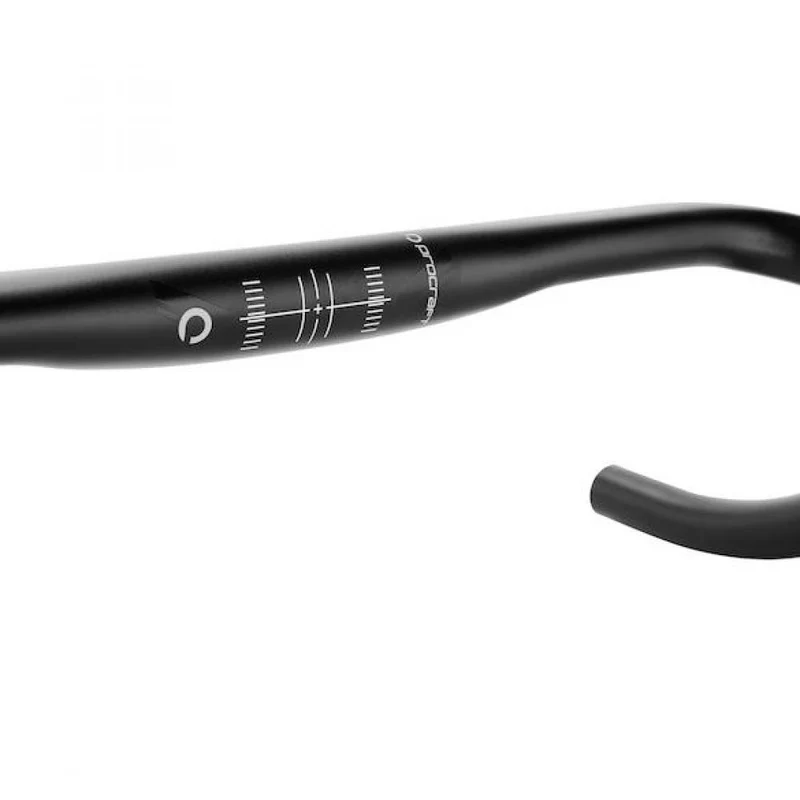 Procraft Lenker Road Race 380 x 31,8 mm Schwarz - ergonomischer Rennradlenker