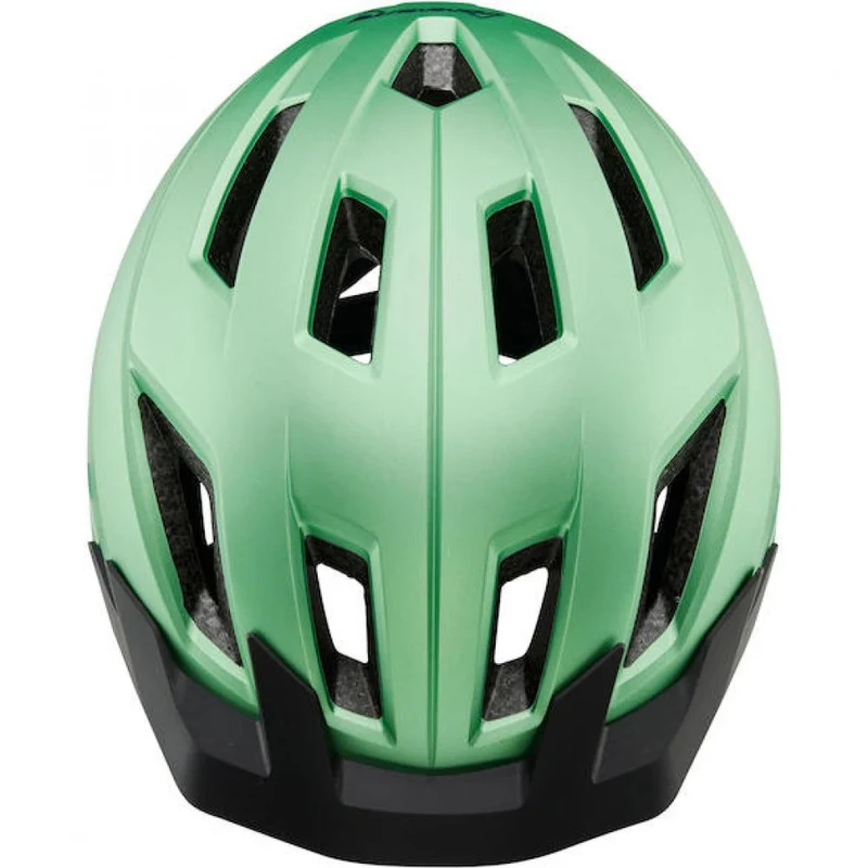Merida Helm Commute grün 58-62 cm Grün - leichter City-Helm mit LED-Rücklicht