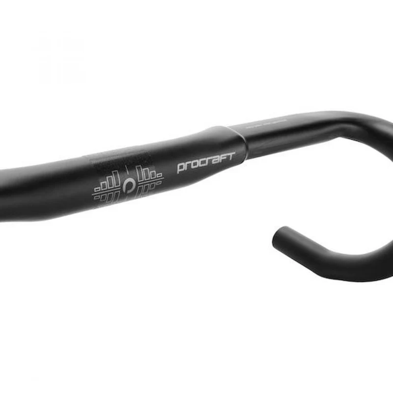 Procraft Lenker RR Ultimate 31,8 x 420 mm Schwarz - ergonomischer Carbon-Rennradlenker