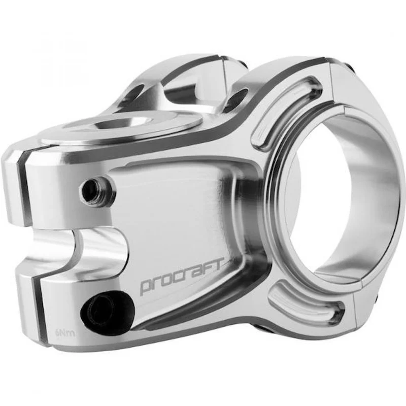 Procraft Vorbau Trail Ultimate CNC 35 mm Silber - maximale Kontrolle auf Trail & Enduro