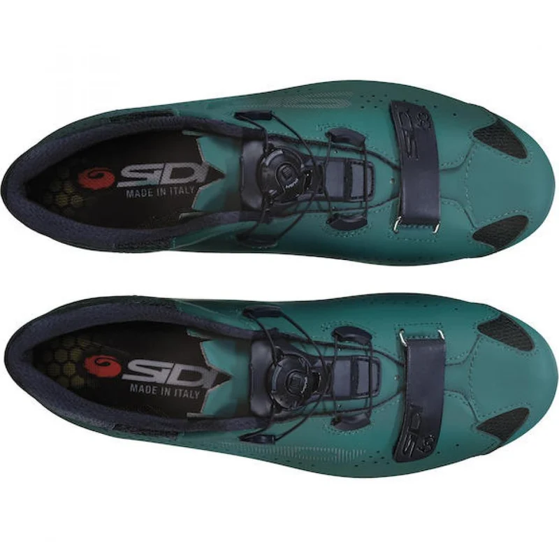 Sidi ROAD Sixty green/black 41.5 Grün/schwarz - leichter Rennradschuh mit Carbonsohle