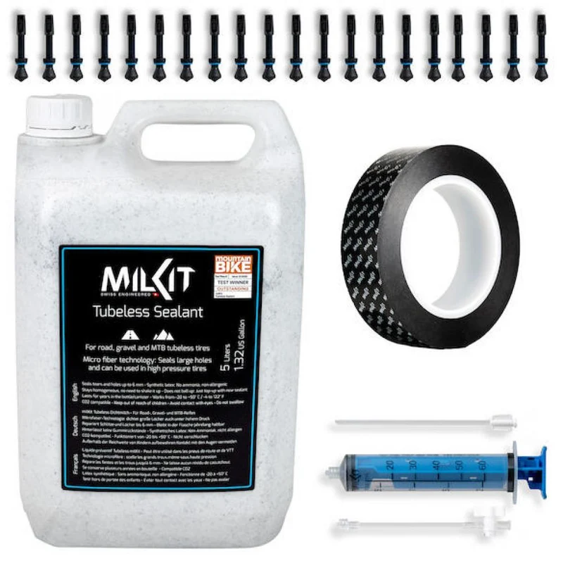 milKit Tubeless Werkstattbox 5L - komplette Tubeless Werkstattausstattung