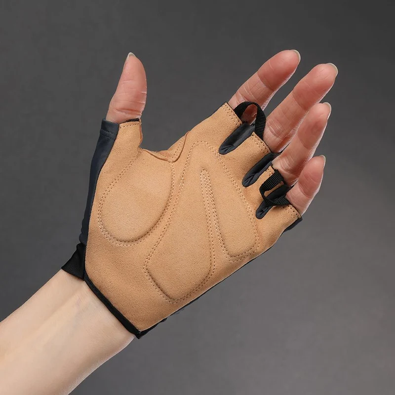 CHIBA ECO Glove Pro - Radhandschuhe dunkelgrau, Größe L, atmungsaktiv & gepolstert