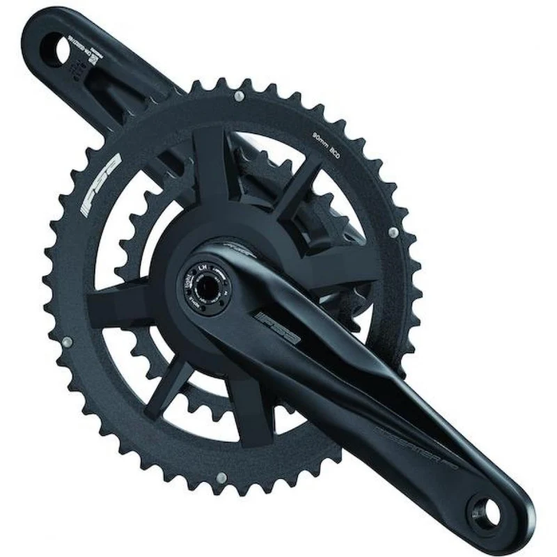 FSA Kurbelgarnitur Gossamer Pro Road MegaExo 175 mm Schwarz - steife Performance-Kurbel