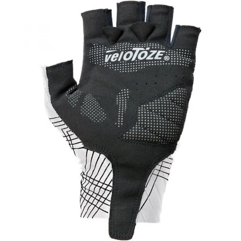 VeloToze Handschuhe Aero weiß L Weiß - aerodynamische Rennrad-Handschuhe mit Komfortpolsterung