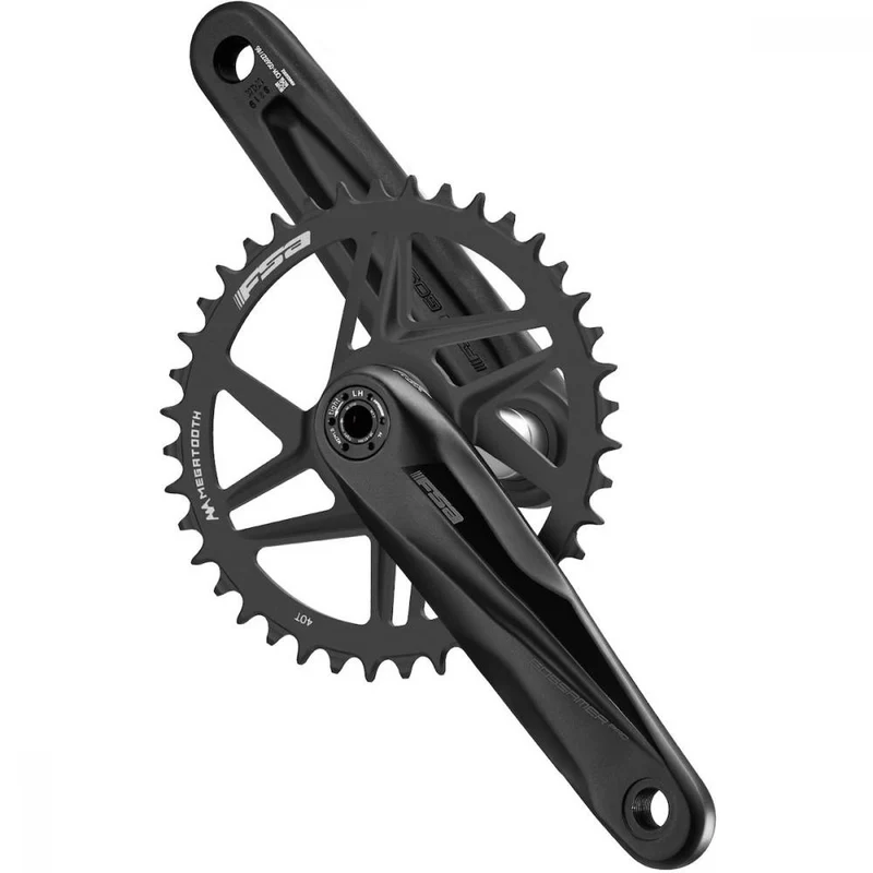 FSA Kurbelgarnitur Gossamer Pro MegaExo AGX+ 172,5 mm Schwarz - steife und leichte 1x-Lösung