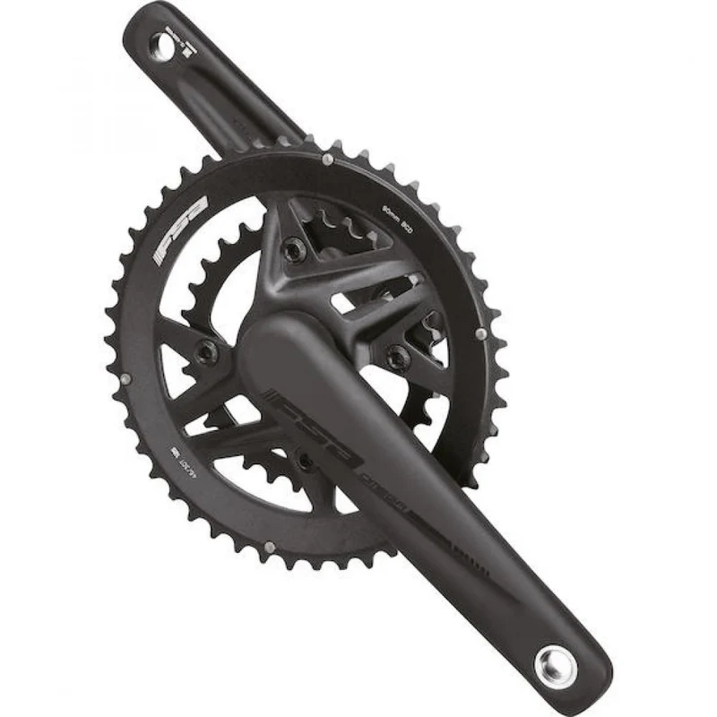 FSA Kurbelgarnitur Omega MegaExo 2x 172,5 mm Schwarz - präzise Performance für 2x12-fach