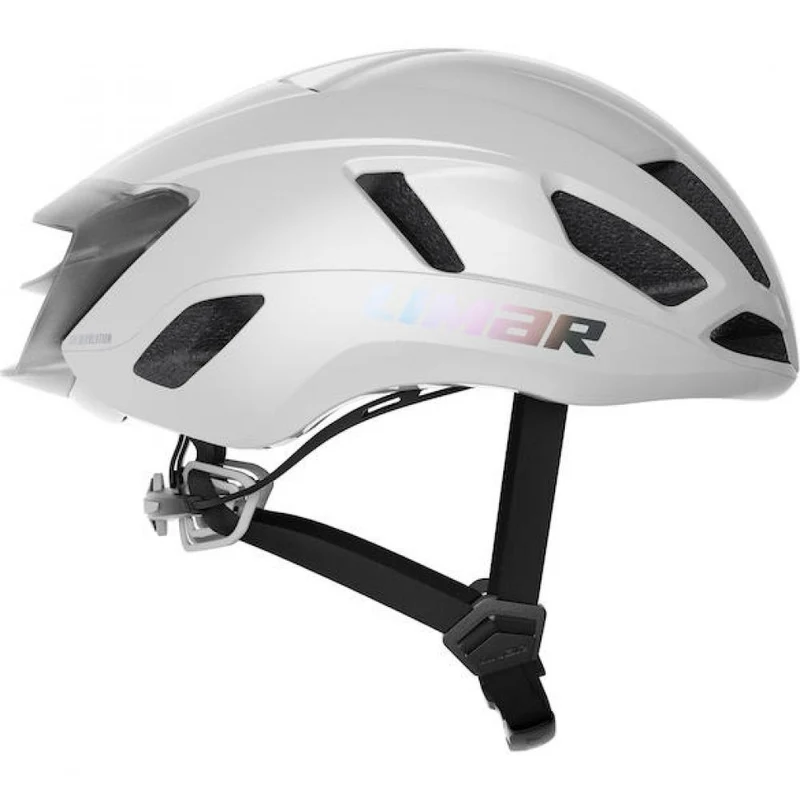 Limar Air Atlas Iridescent Matt White S Weiß - aerodynamischer Performance-Radhelm