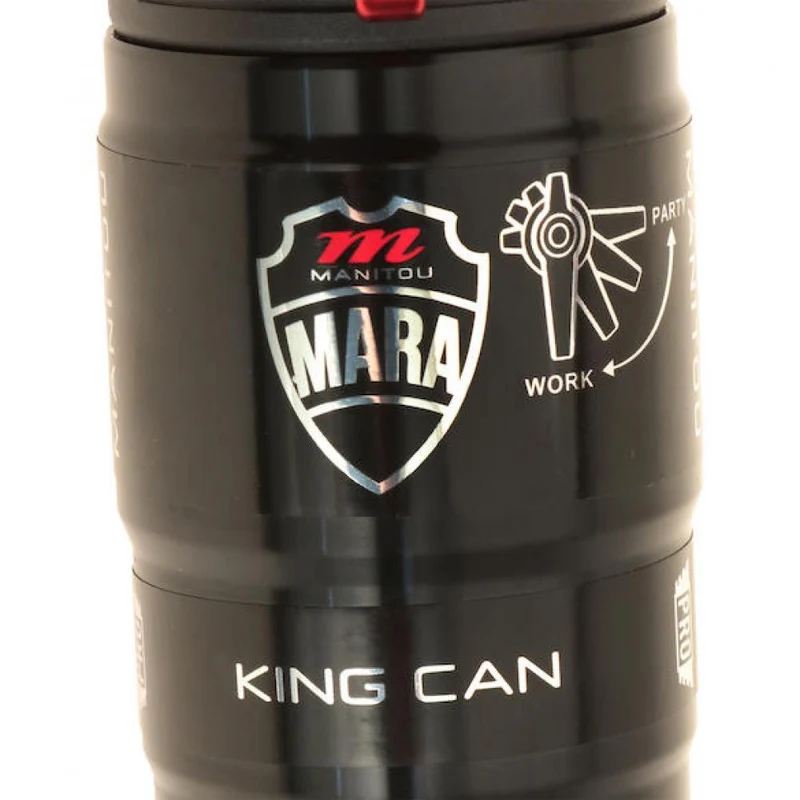 Manitou Federbein Mara Pro Inline Trunnion 205 x 62,5 mm Schwarz - trailspezifischer High-Performance-Dämpfer
