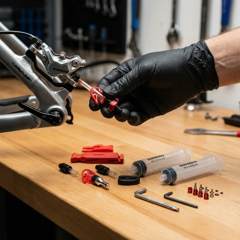 SRAM Entlüftungskit Standard V2 (DOT) inkl. DOT 5.1 - saubere Bremsenentlüftung