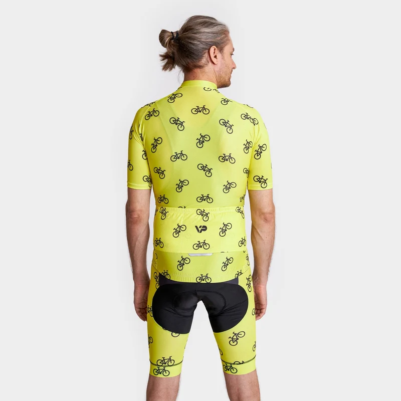 Yellow Cycling Bib Shorts VP8