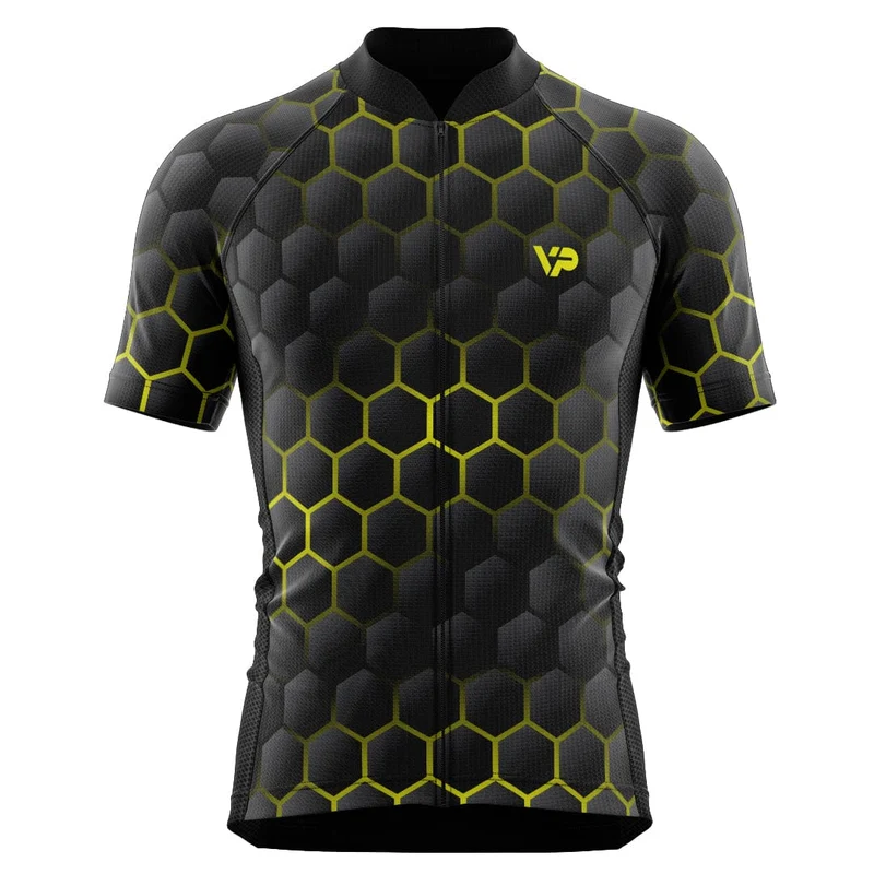 Hexagon Cycling Jersey - Yellow