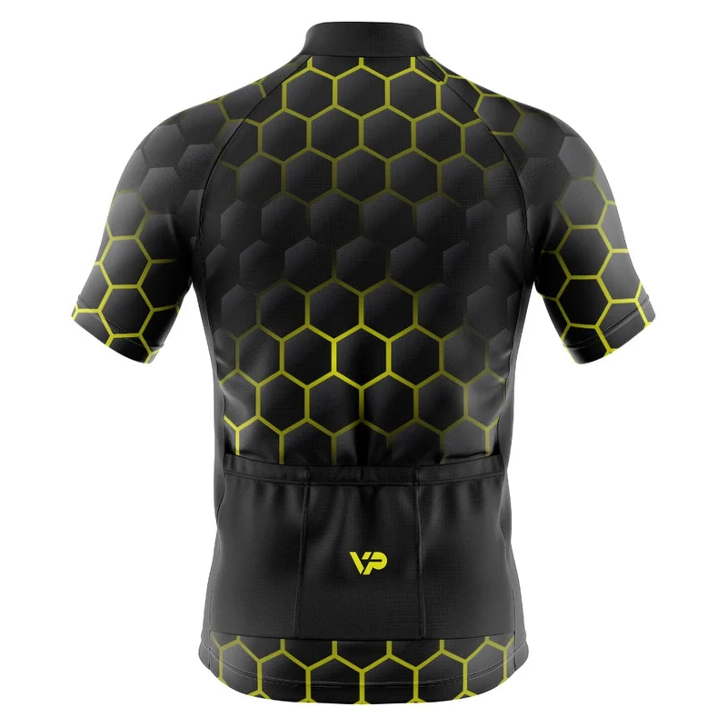 Hexagon Cycling Jersey - Yellow