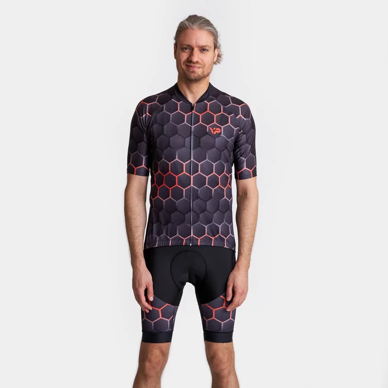 Hexagon Cycling Kit - Orange