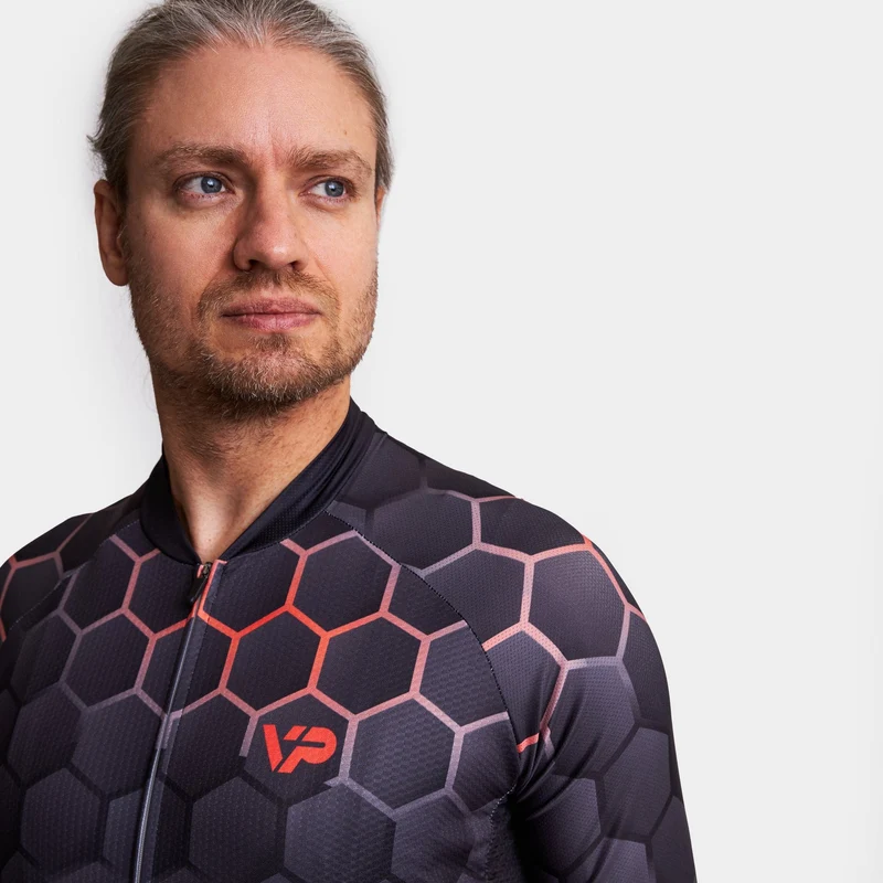 Hexagon Cycling Kit - Orange