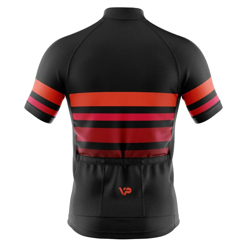 Black Cycling Kit VP2 Red Lines