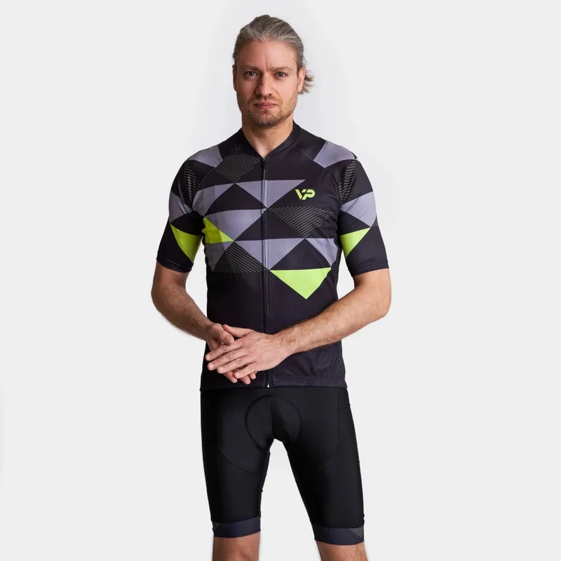 Black Cycling Jersey VP1