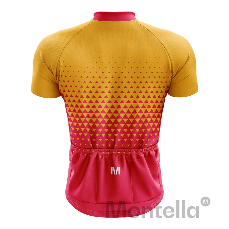 Men's Yellow Gradient Cycling Jersey or Bibs
