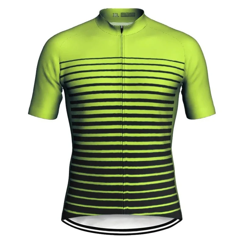 Men's Green Lines Cycling Jersey