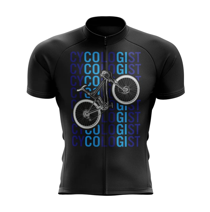 Men's Cycologist Black Cycling Jersey