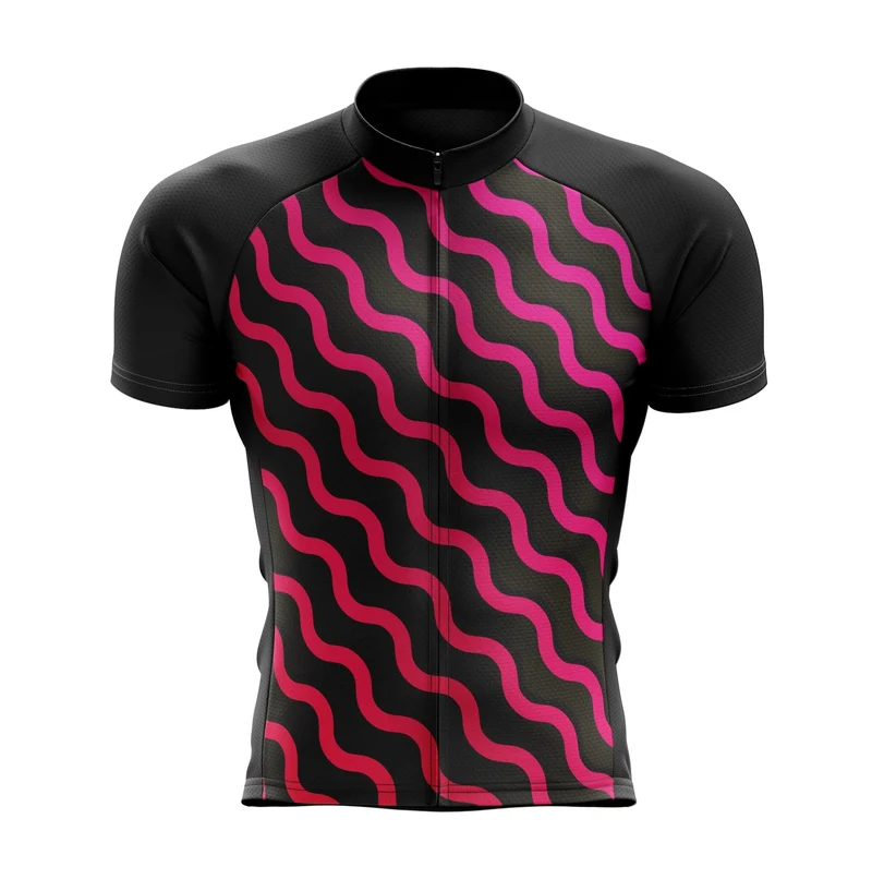 Men's Pink Waves Cycling Jersey
