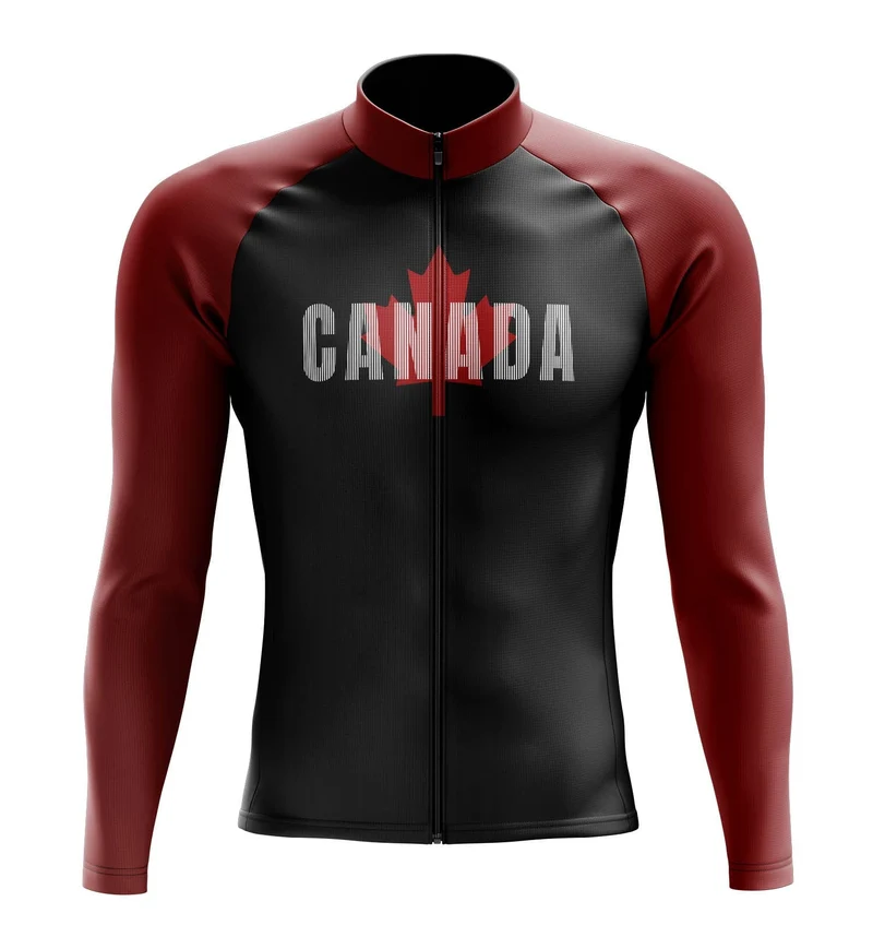 Men's Canada Long Sleeve Cycling Jersey