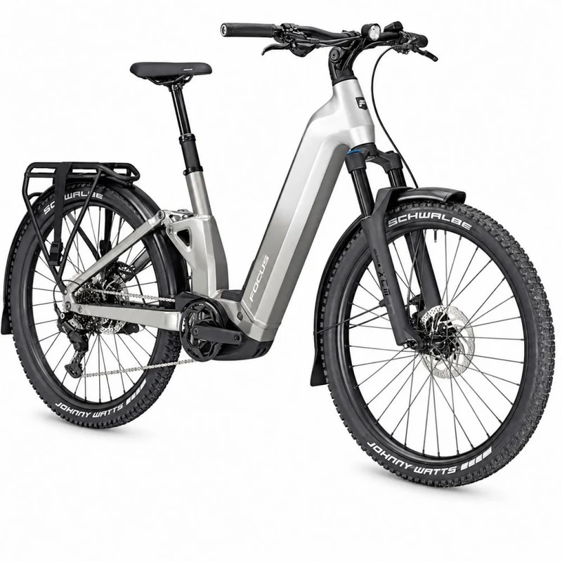 FOCUS AVENTURA² FS 6.7 Wave E-Trekkingbike 27,5 Zoll 800 Wh Silver Größe S