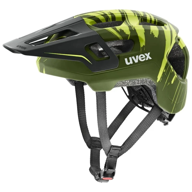 uvex react jr. Fullface Kinder-Fahrradhelm 52-56 cm dark olive matt