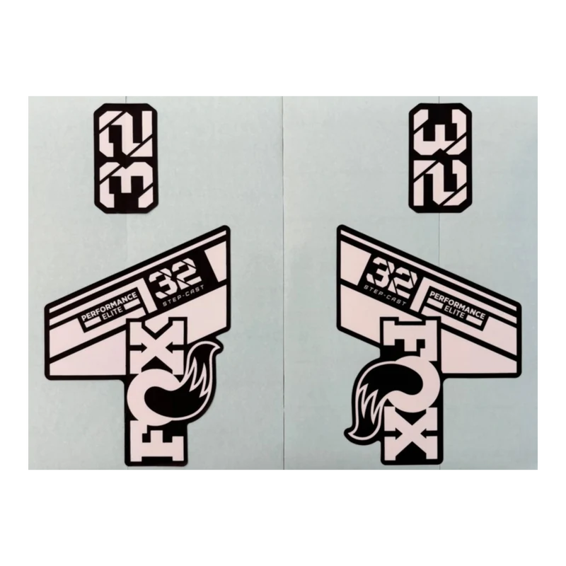 2021 FOX 32 SC Performance Elite Decal | White / Matte Black