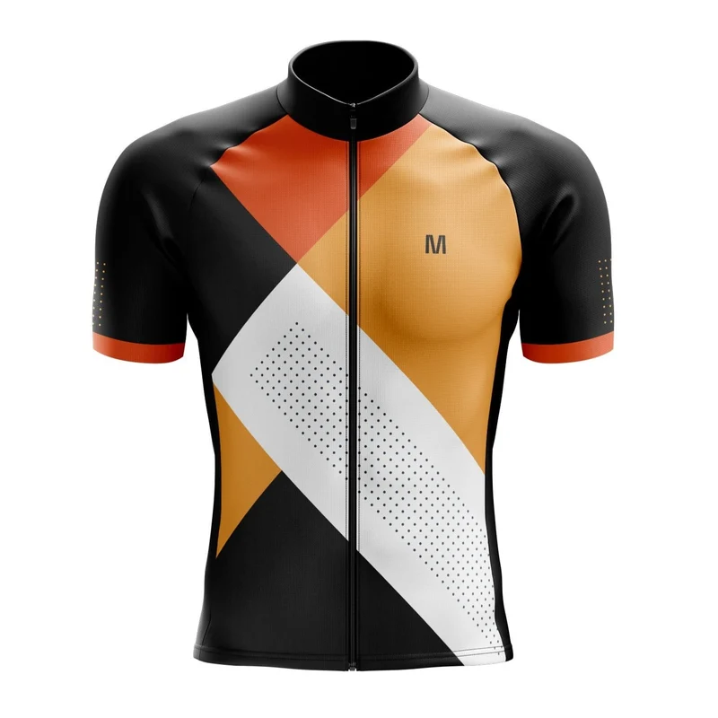 Men's Orange Flex Cycling Jersey