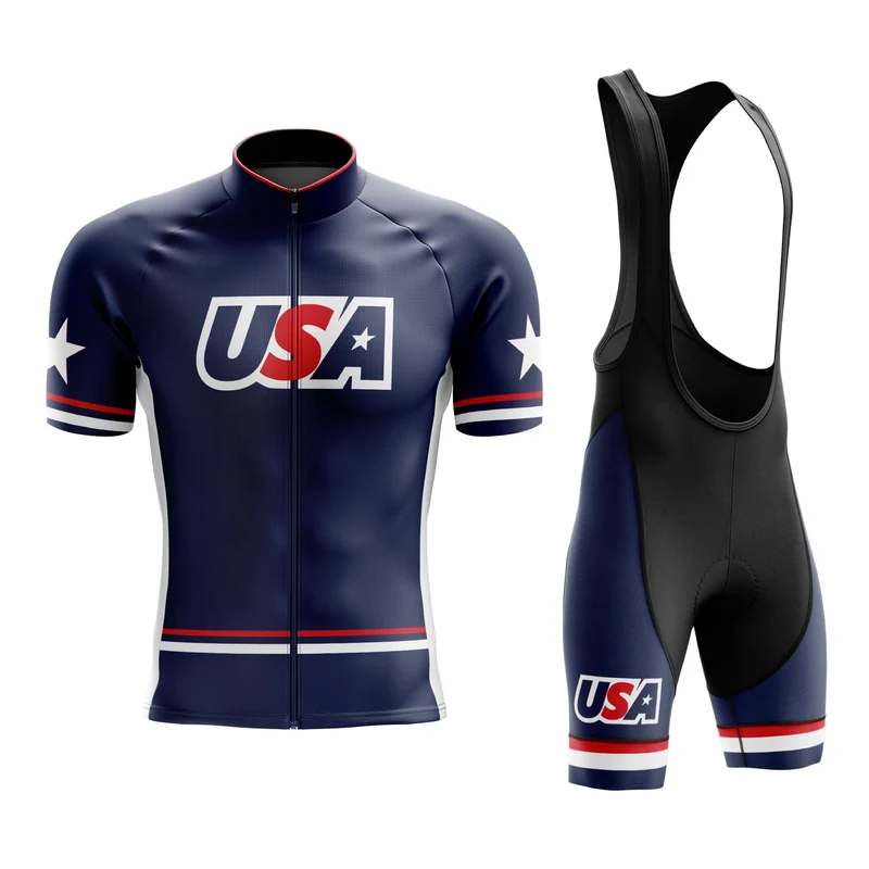 USA Blue Cycling Jersey or Bibs