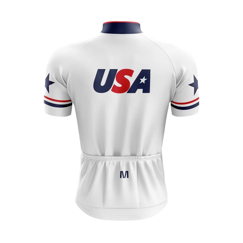 USA White Cycling Jersey or Bibs