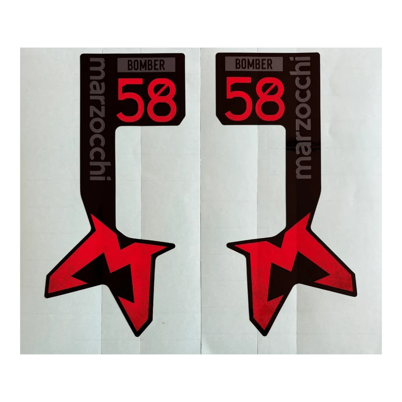 2024 Marzocchi Bomber 58 Decal | Gloss Black