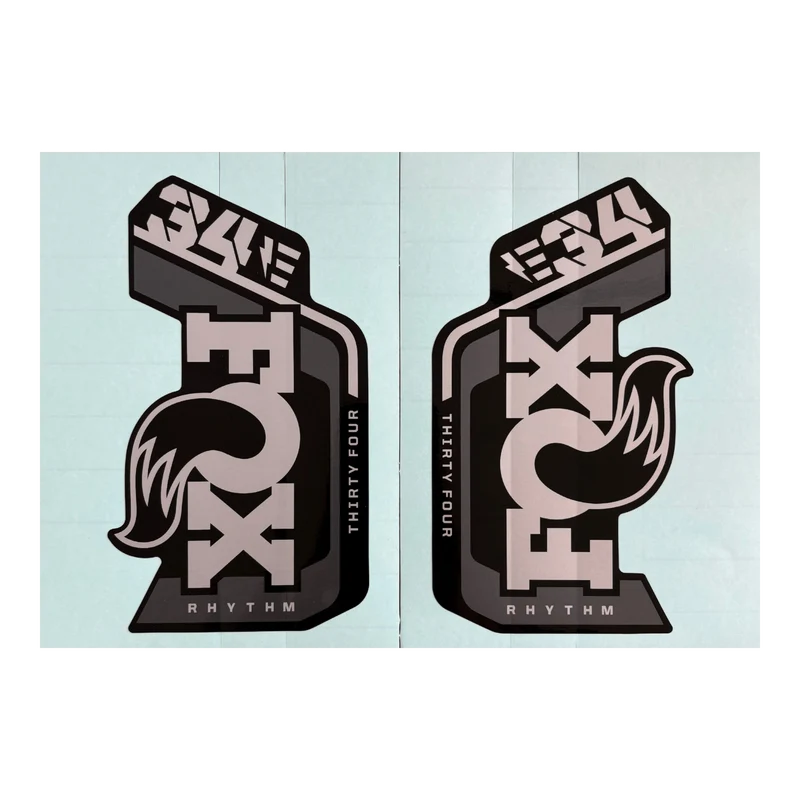 2024 FOX 34 Rhythm E-Opt Decal | Gloss Black