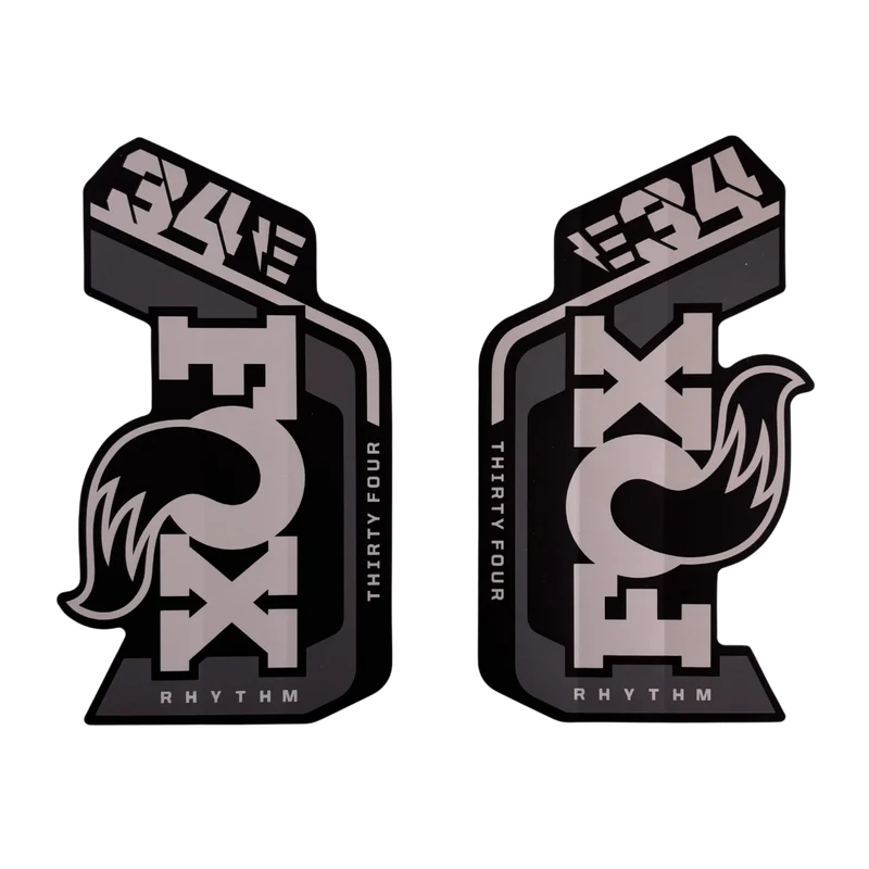 2024 FOX 34 Rhythm E-Opt Decal | Matte Black