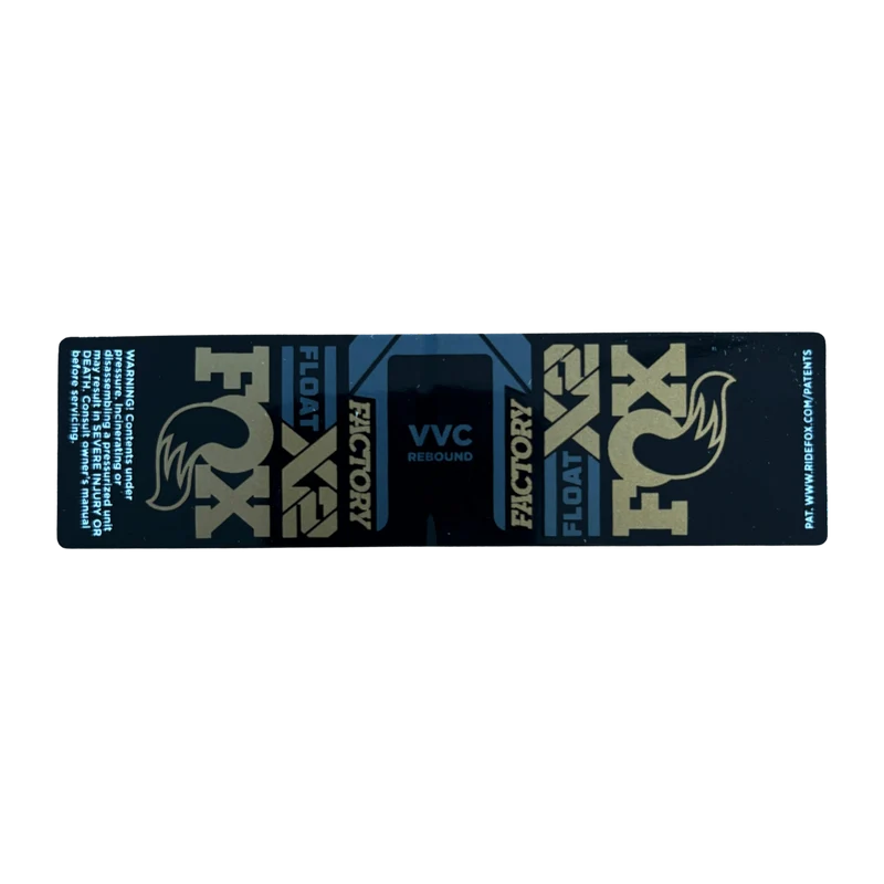 2025 FOX Float X2 Factory Decal | Kashima / Metallic Grey