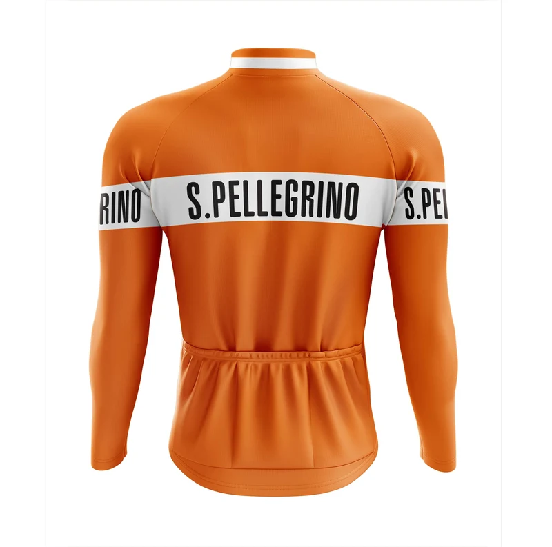 Men's San Pellegrino Retro Long Sleeve Cycling Jersey