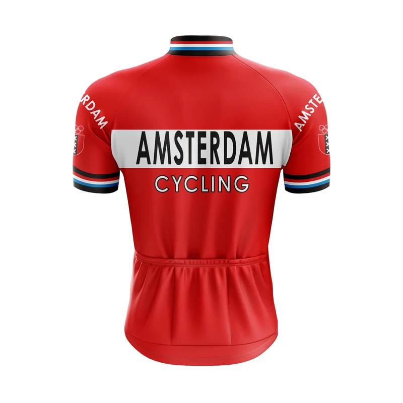 Amsterdam Red Cycling Jersey or Bibs