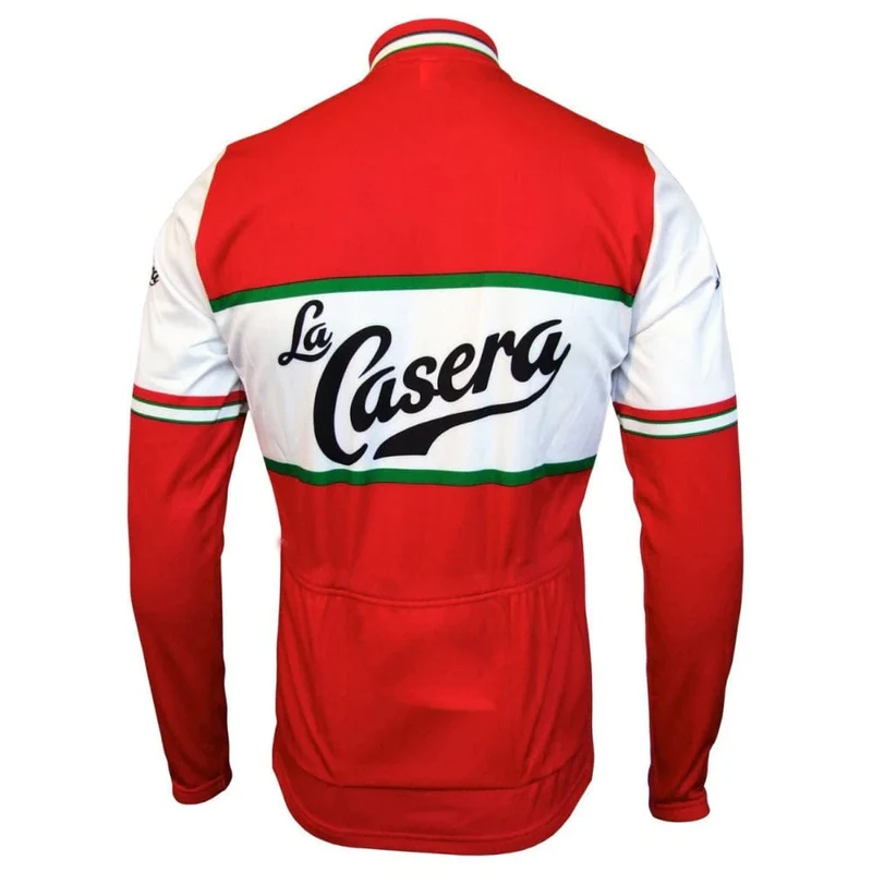 La Casera Retro Long Sleeve Cycling Jersey