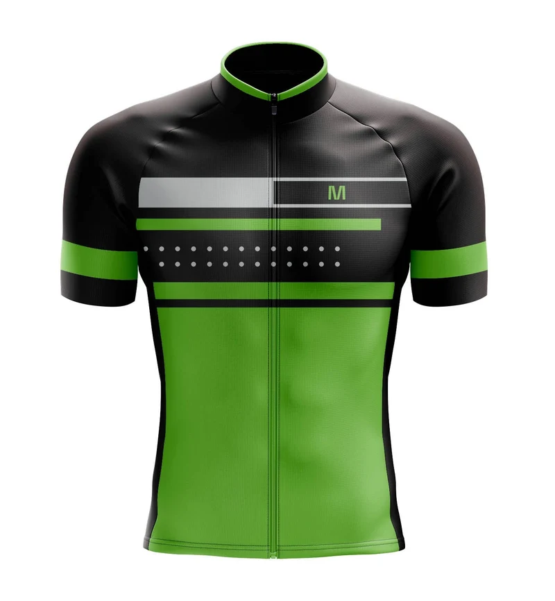 Men's Green Speed Cycling Jersey