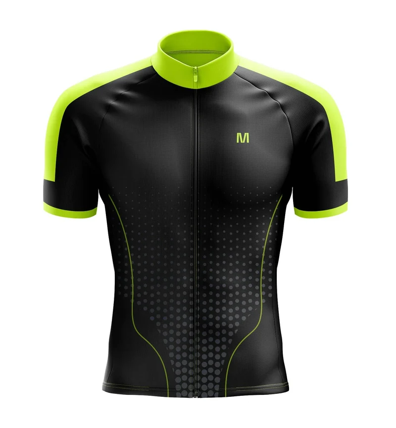 Men's Black Cycling Jersey