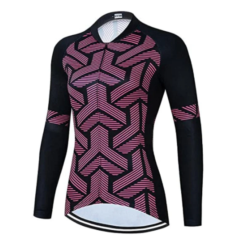 Women's Pink Long Sleeve Jersey