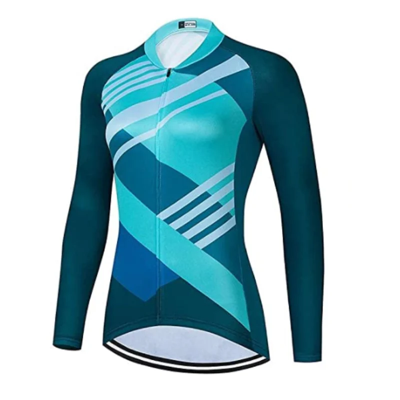 Women's Turquoise Long Sleeve Jersey