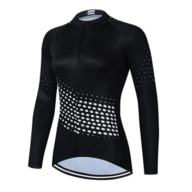 Women's Black Long Sleeve Jersey