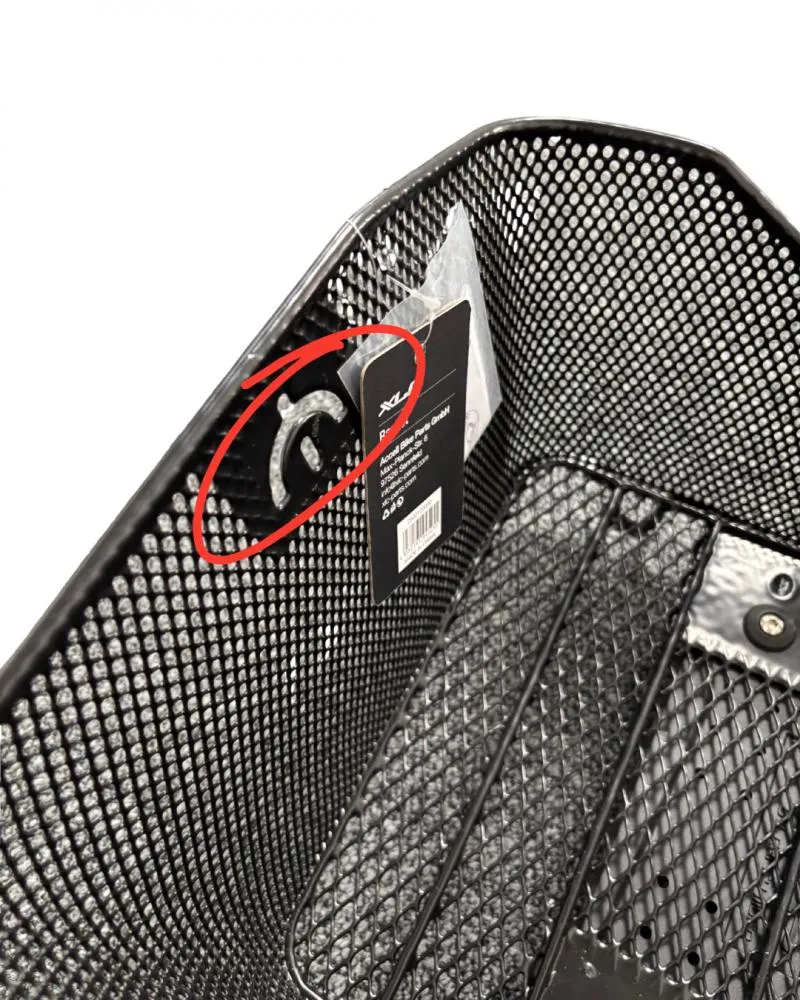 Retoure: XLC Carry More BA-B04 Fahrradkorb  schwarz, 415x324x215mm, inkl. Adapterplatte, für XLC Systemgepäckträger, max. 25kg Belastung