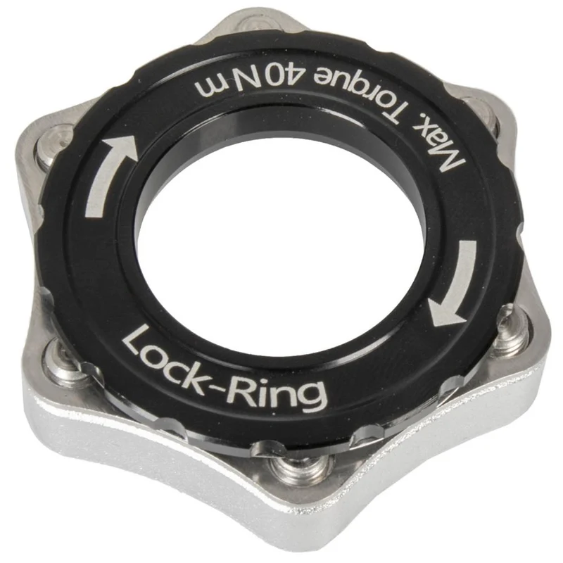 Messingschlager Centerlock Adapter ADA DB CL M-WAVE für Scheibenbremsen schwarz