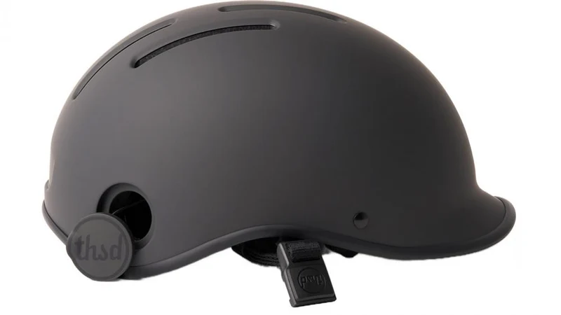 Thousand Heritage 2.0 Fahrradhelm Stealth Black S (54 - 57 cm) - stilvoller Urban-Helm mit Magnetverschluss, Belüftung, abnehmbares Visier